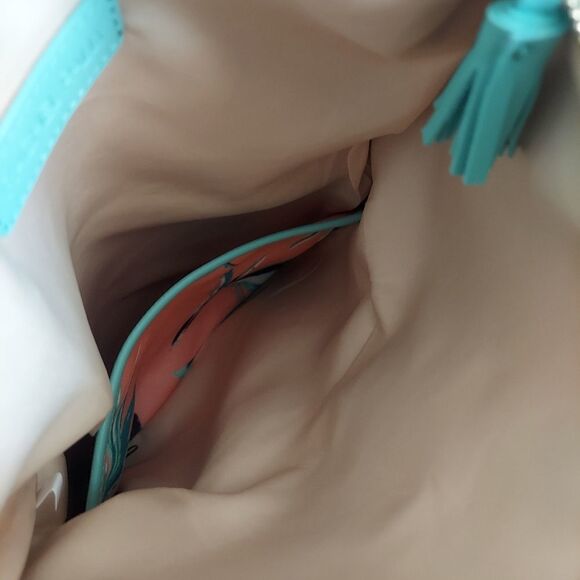 Rachel Pally Paradise Reversible Faux Leather & Canvas Zippered Clutch - Picture 11 of 13